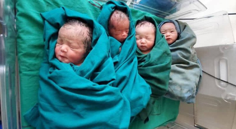 एक महिलाले जन्माईन ५ शिशु,  ४ सकुशल
